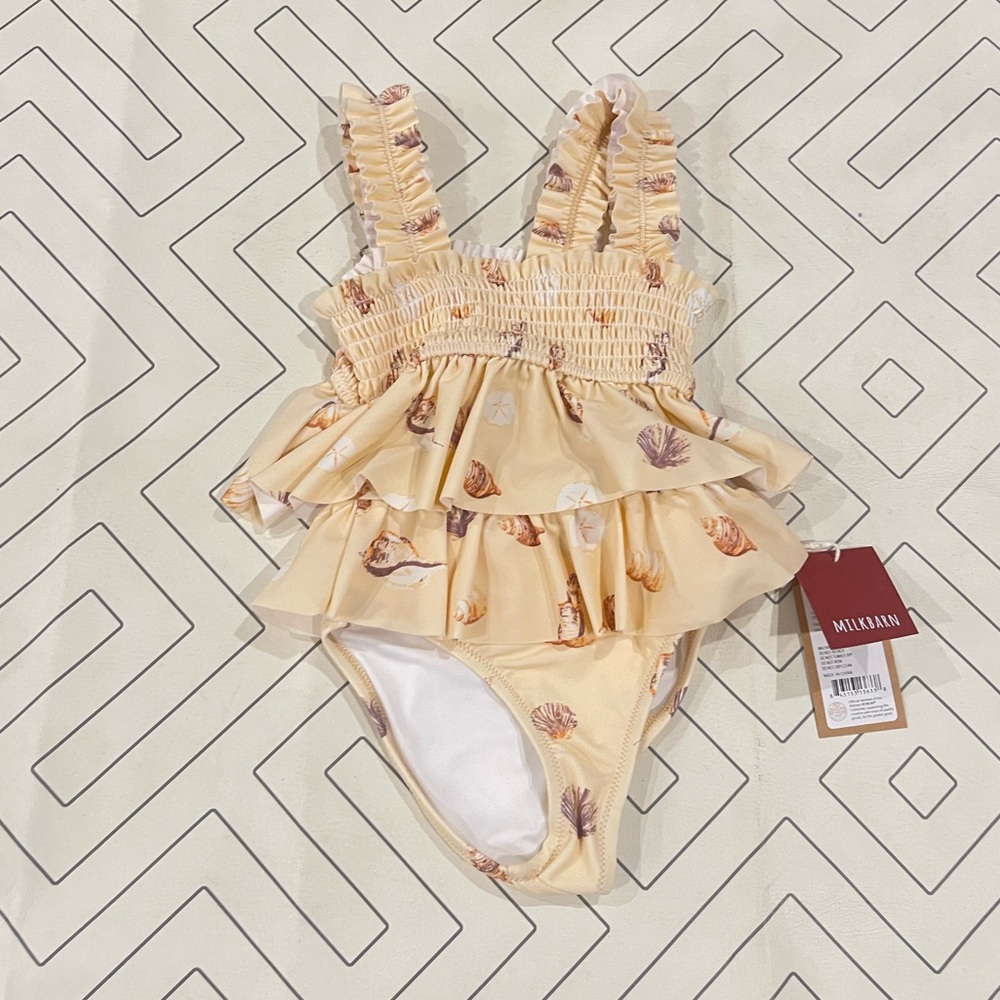 NWT Milkbarn Ruffle Two Piece Swimsuit